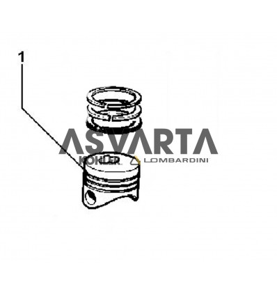 Piston plein STD Lombardini LDW 2204/T