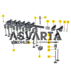 exhaust valve engines Kohler KDI