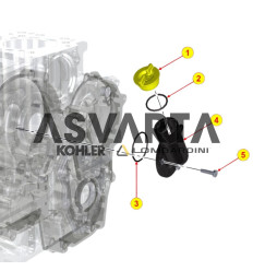 tubo de llenado de aceite Kohler KDI
