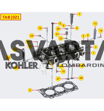 Gasket cylinder head 2 holes