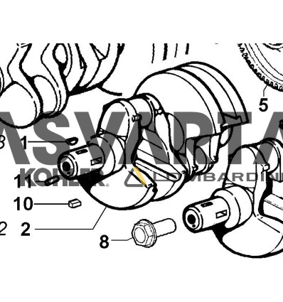 Crankshaft LDW502-903-1204-1404