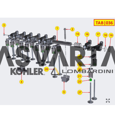 Kit culbuteur KDI2504 TCR/M