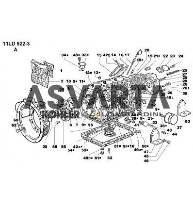 Complete Gasket Set 11LD522-3 / MD350