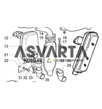 Terminal exhaust 3LD510-9LD625/2