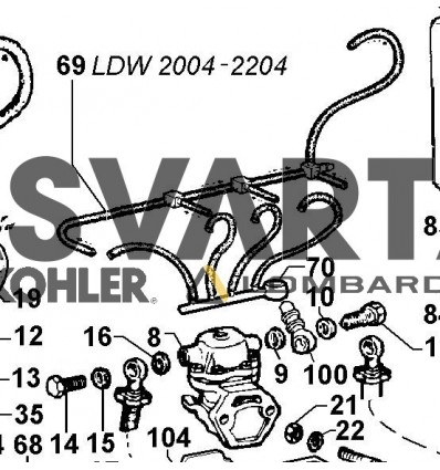 Tuyau de carburant LDW2004-2204