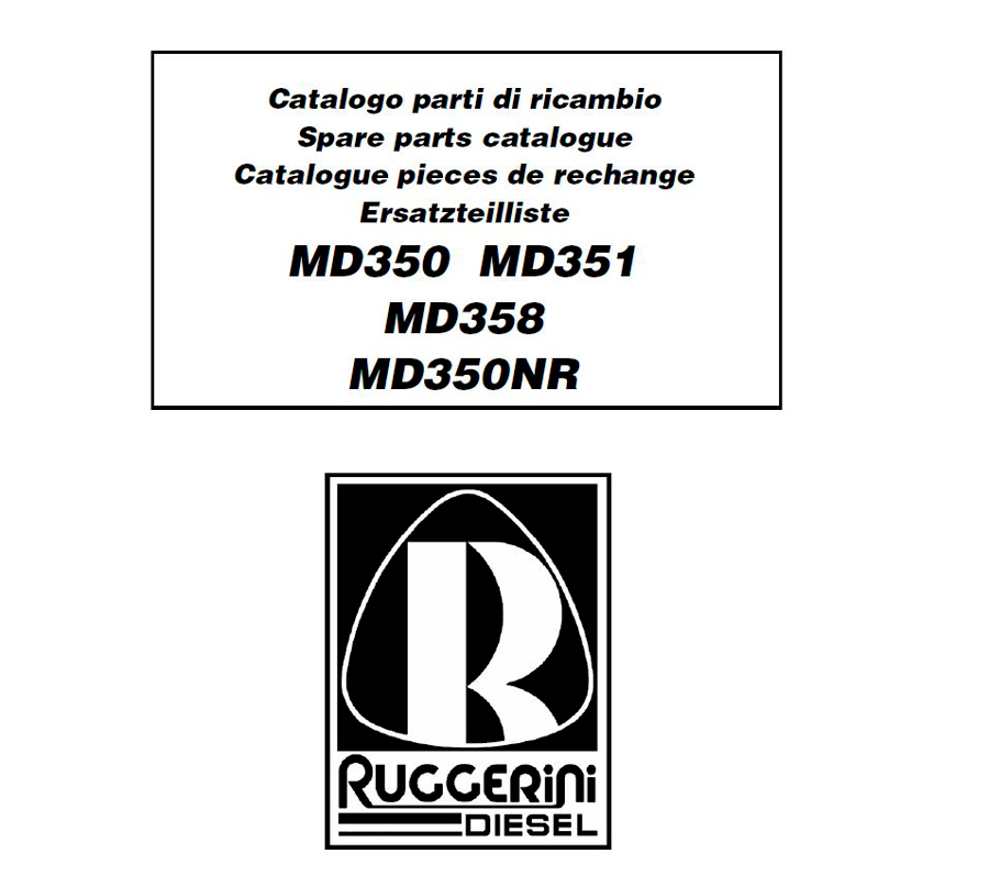 Despiece Ruggerini MD 350